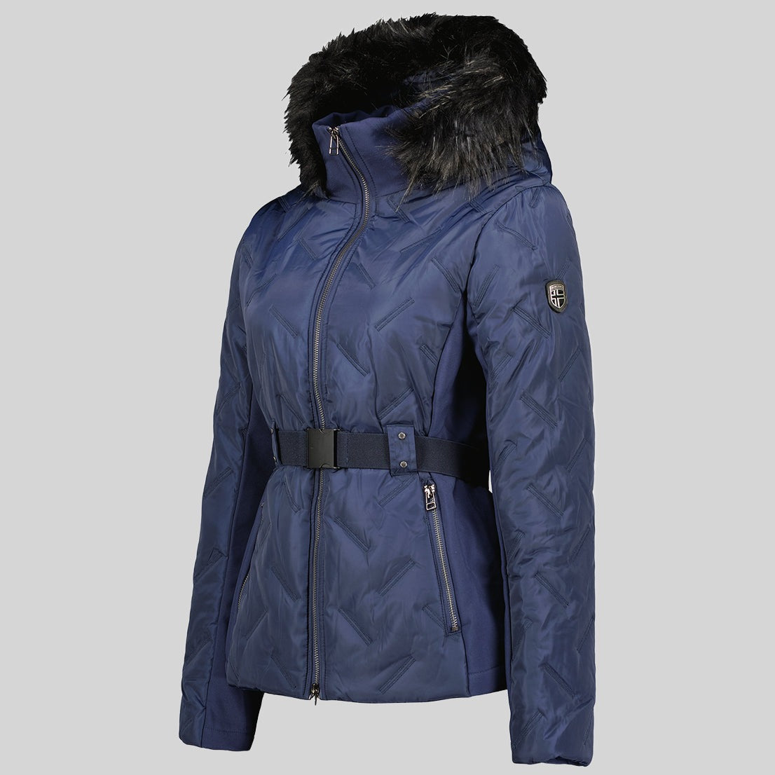 geographical-norway-barnir-damen-parka-schwarz-fellkapuze image 5