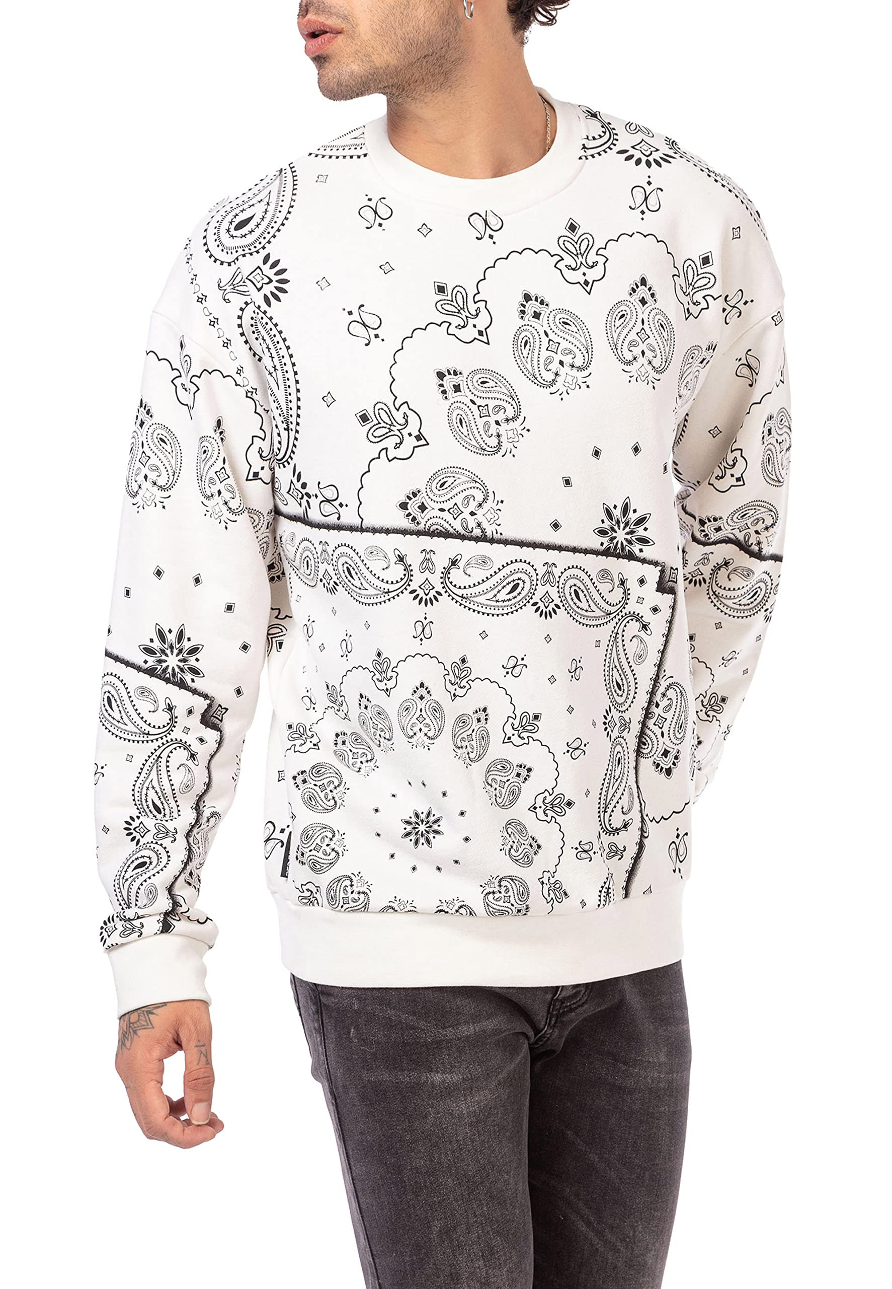 redbridge-pullover-sweatshirt-paisley-gr-e-l-schwarz image 6