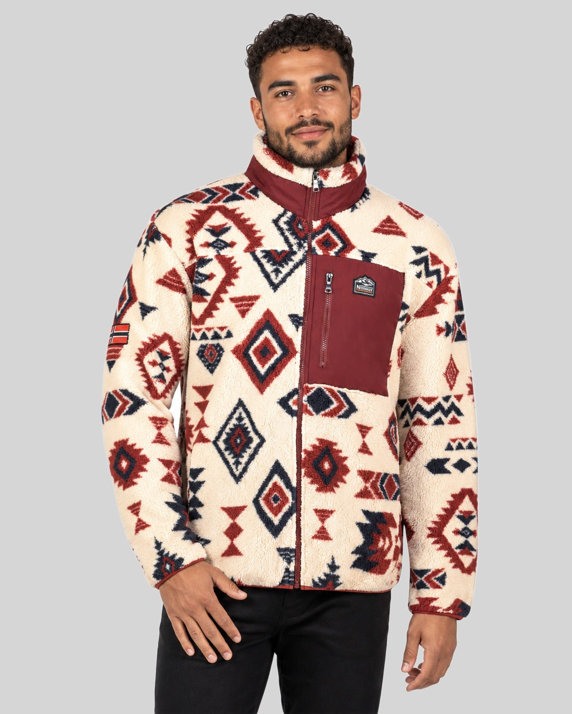 geographical-norway-ulali-herren-fleecejacke-marine-warm image 1