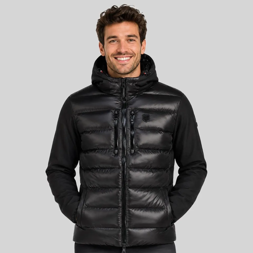 geographical-norway-aspendo-parka-herren-hybrid-kapuze-mit-kordelzug-schwarz-mar image 1