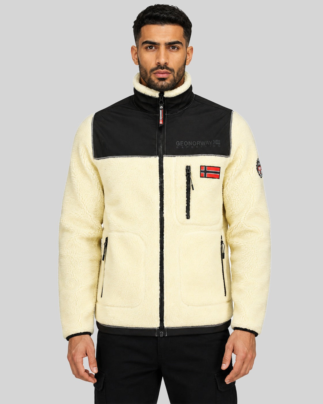 geographical-norway-tuvalu-fleecejacke-herren-wei-taschen image 1