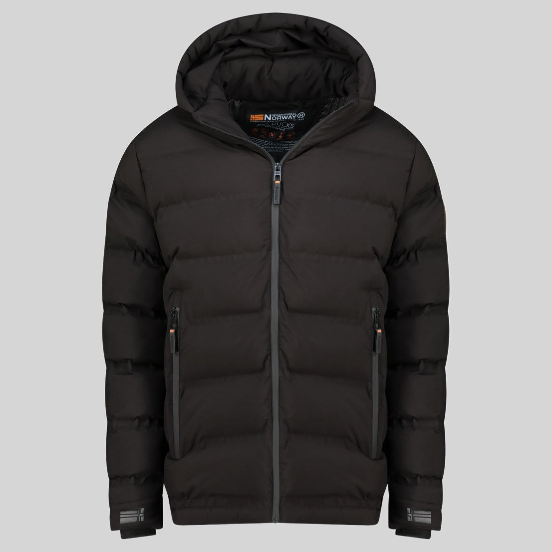 geographical-norway-brandy-herren-steppjacke-schwarz-mit-kapuze image 3