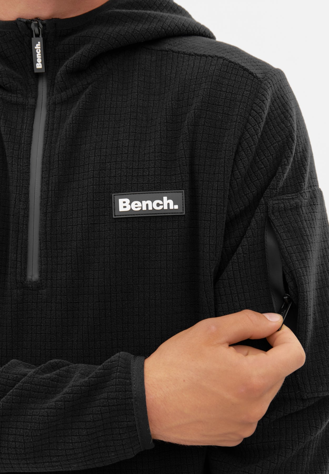 bench-hurlom-herren-fleecepullover-schwarz image 4