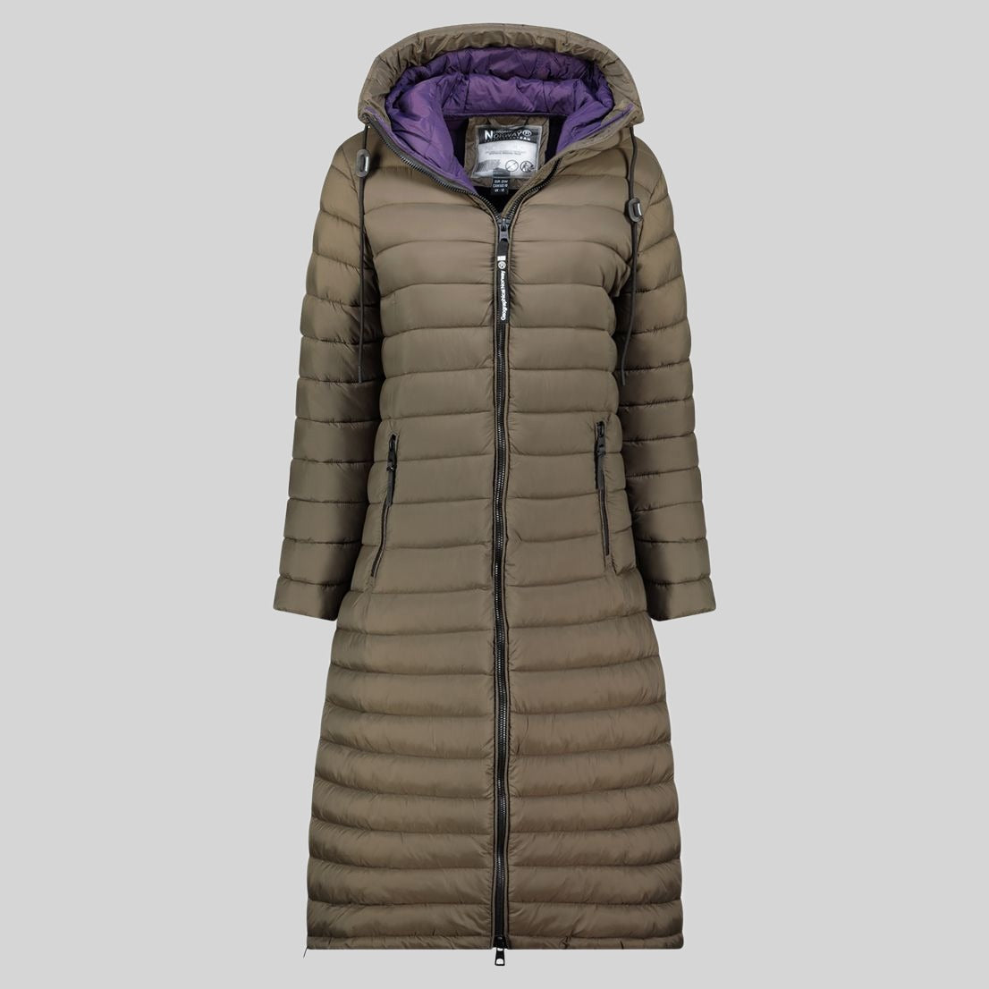 geographical-norway-azule-long-damen-winterjacke-hellblau-lang image 8