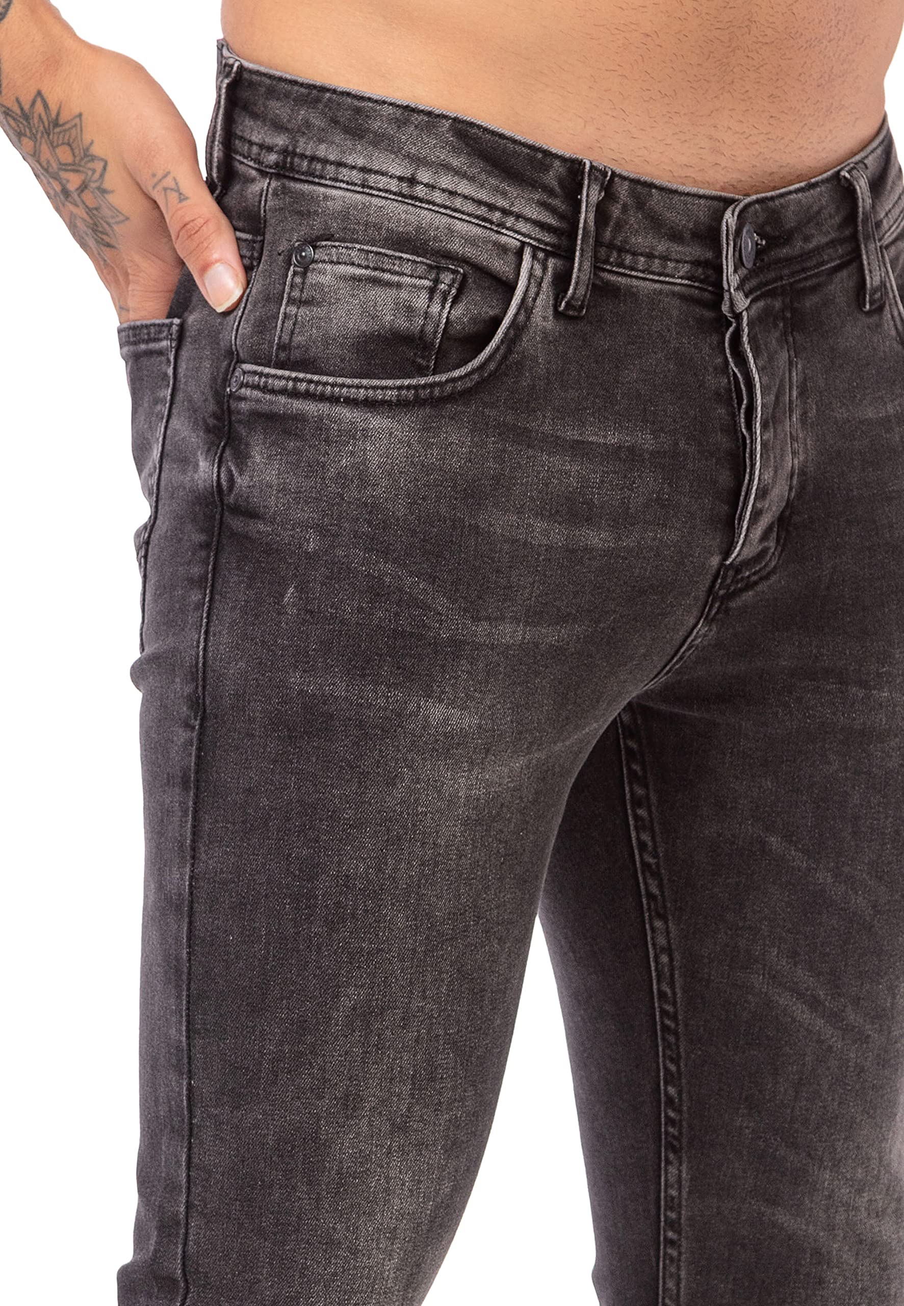redbridge-jeans-herren-denim-used-look-schwarz image 5