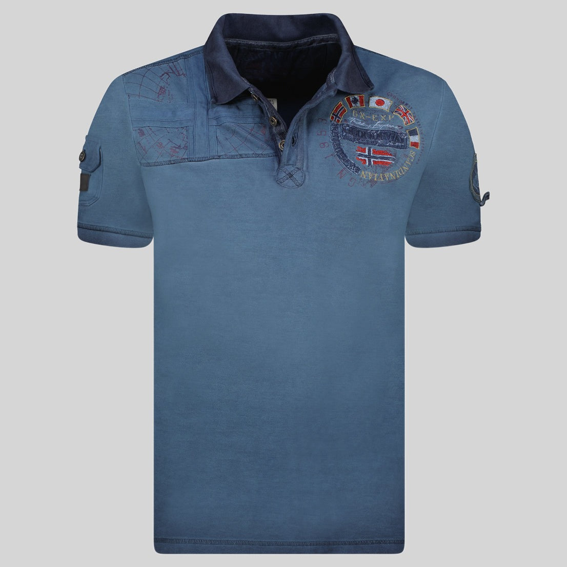geographical-norway-kinflat-herren-polo-schwarz-baumwolle image 5