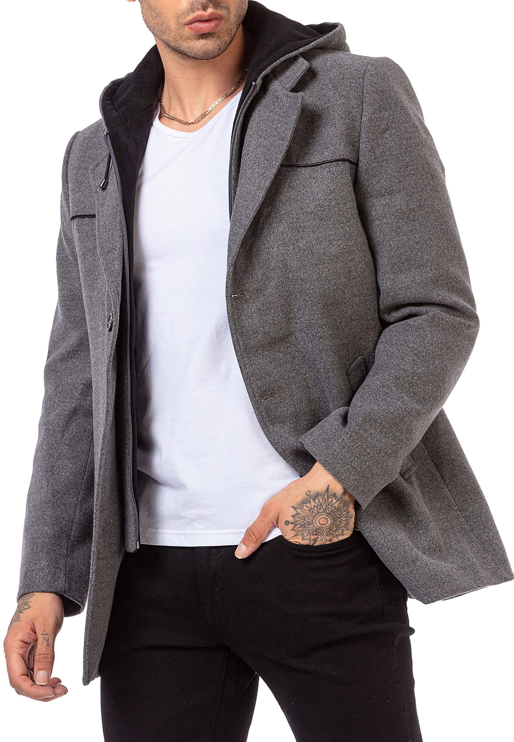 redbridge-mantel-herren-trenchcoat-mit-kapuze-elegant image 4