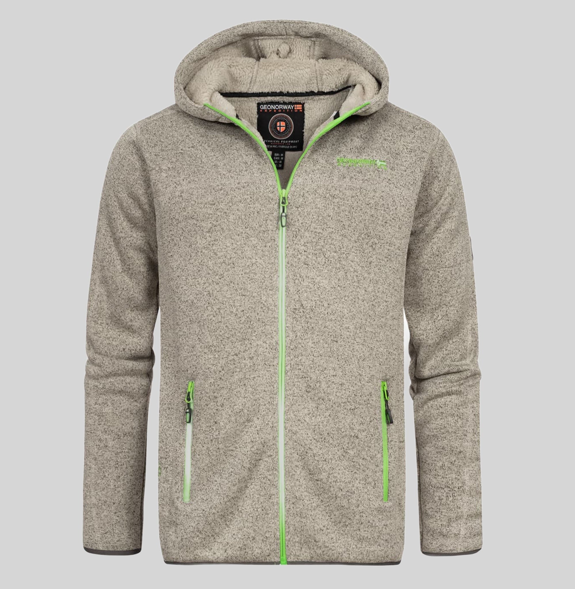 geographical-norway-trombone-fleecejacke-herren-marine-kapuze image 1