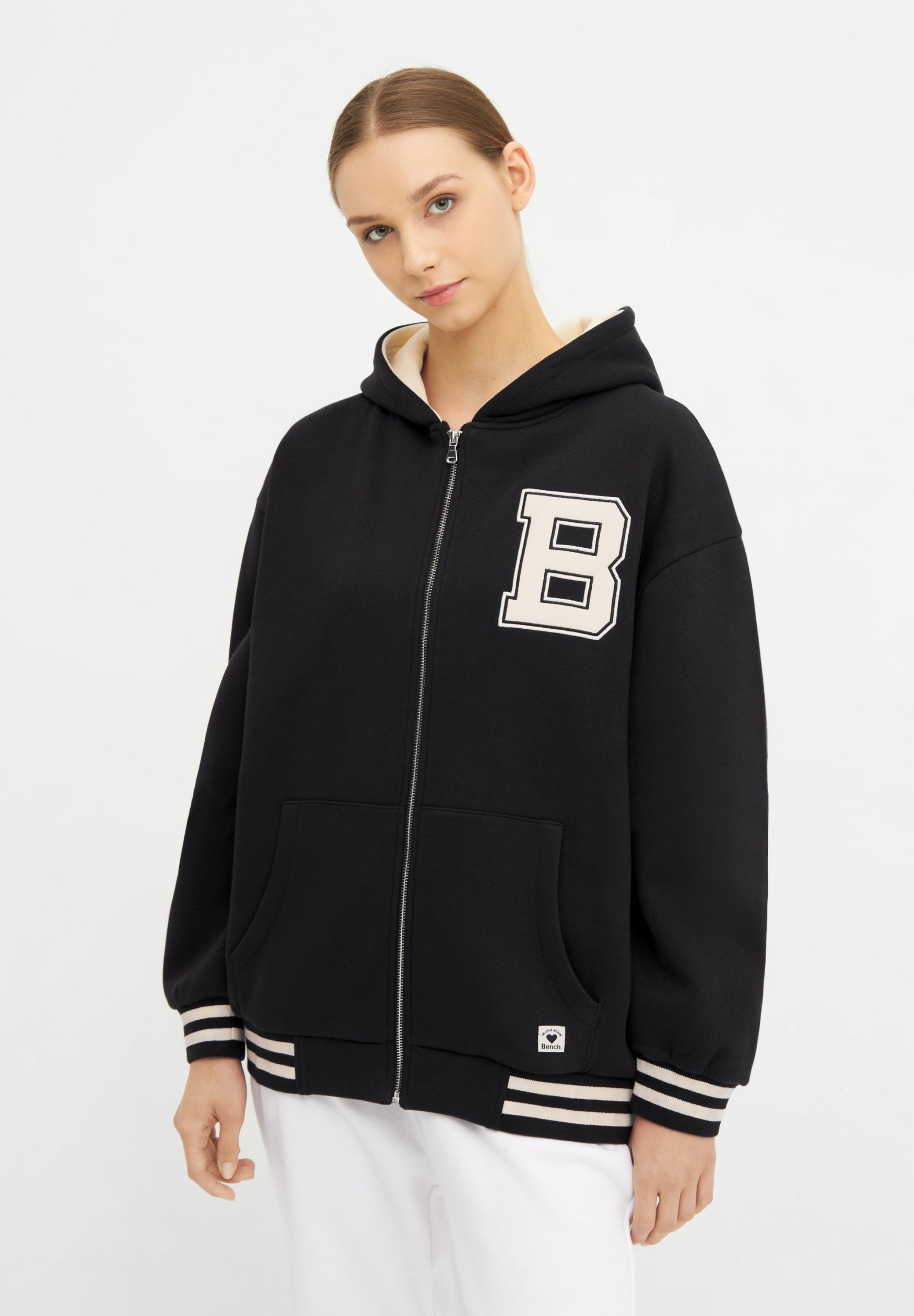 bench-kivik-damen-zip-hoodie-black-beauty-pristine image 2