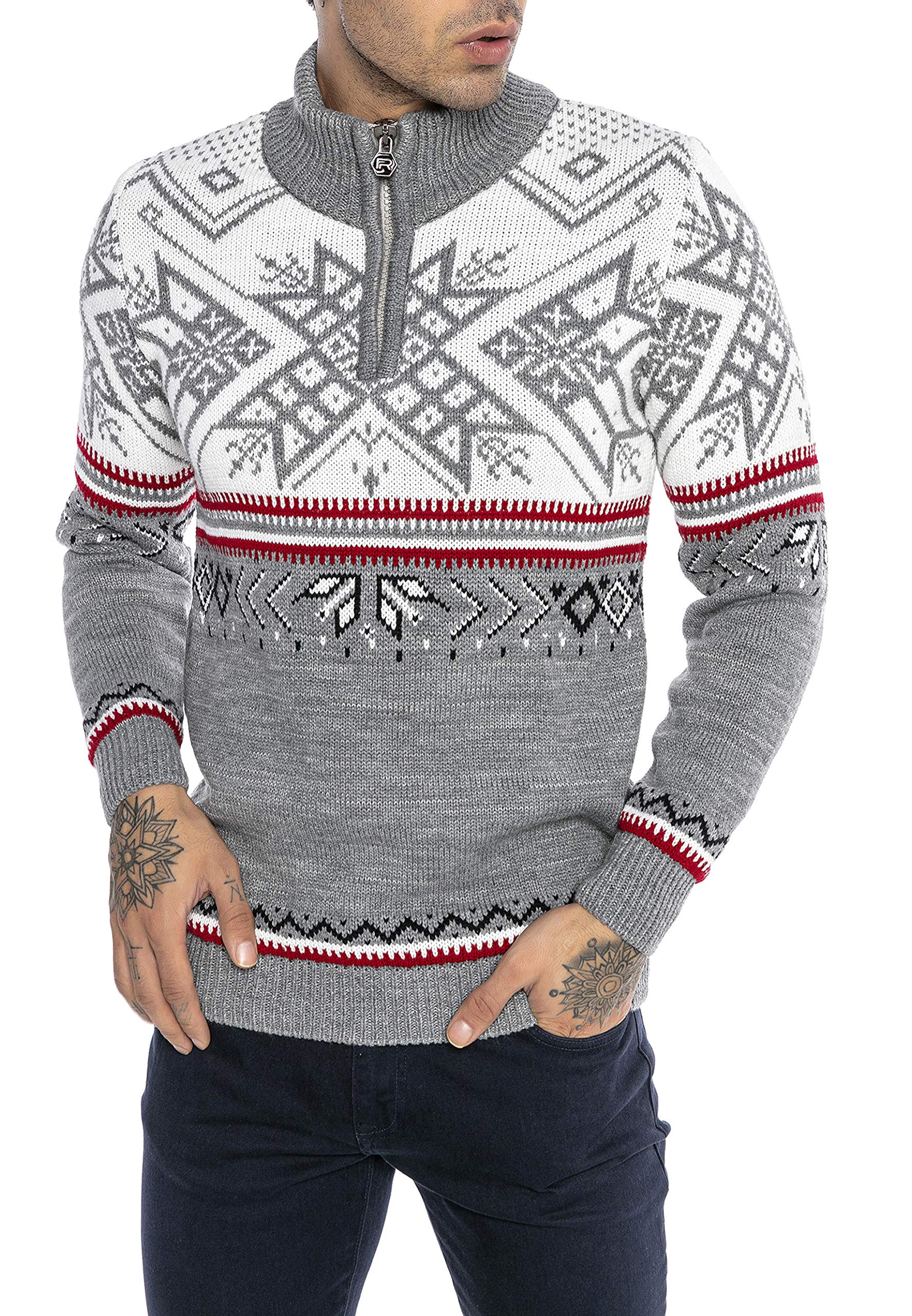 redbridge-pullover-norweger-strickpullover-stehkragen-herren image 3
