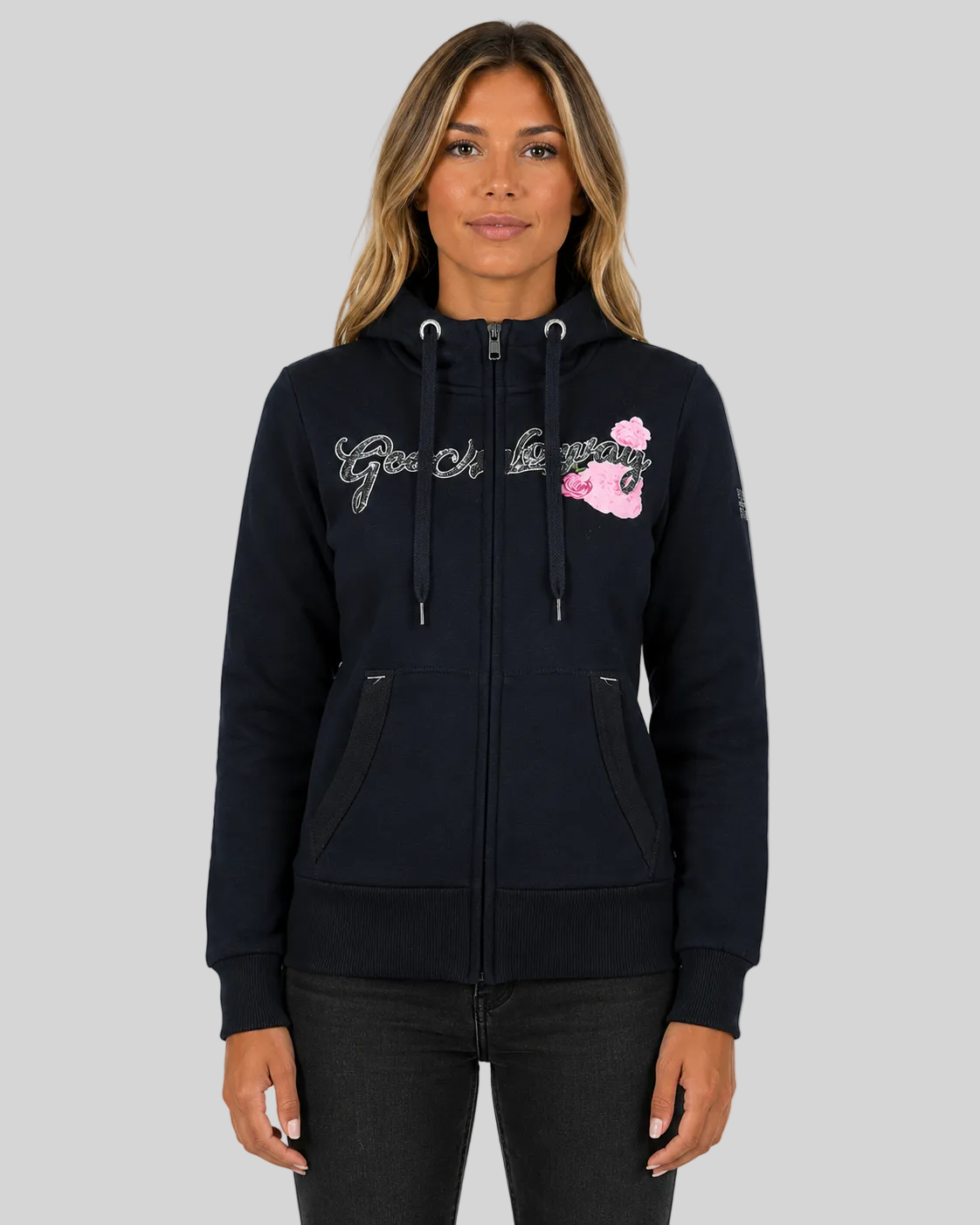 geographical-norway-gelphine-damen-sweatjacke-schwarz image 6