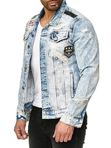 redbridge-jeansjacke-herren-denim-vintage-used-look-patches image 7