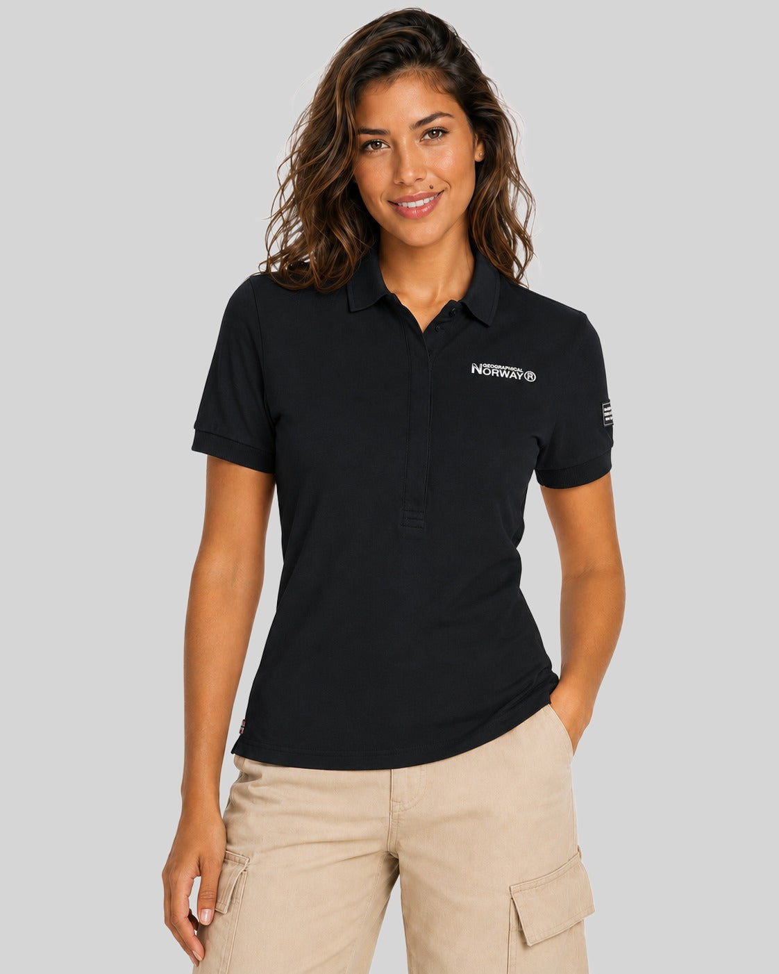 geographical-norway-kumping-damen-polo-rosa-baumwolle image 6
