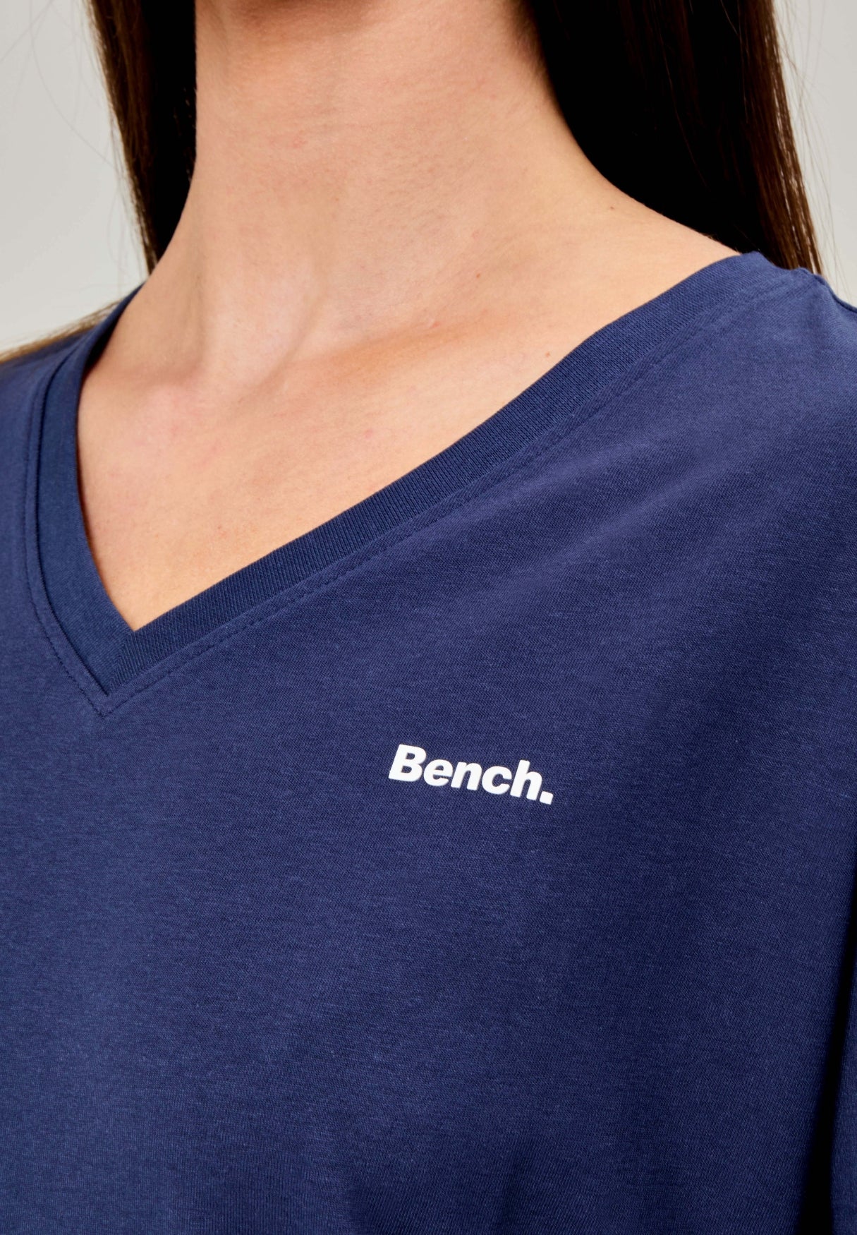 bench-haizel-t-shirt-damen-coral-oversized-v-ausschnitt image 4