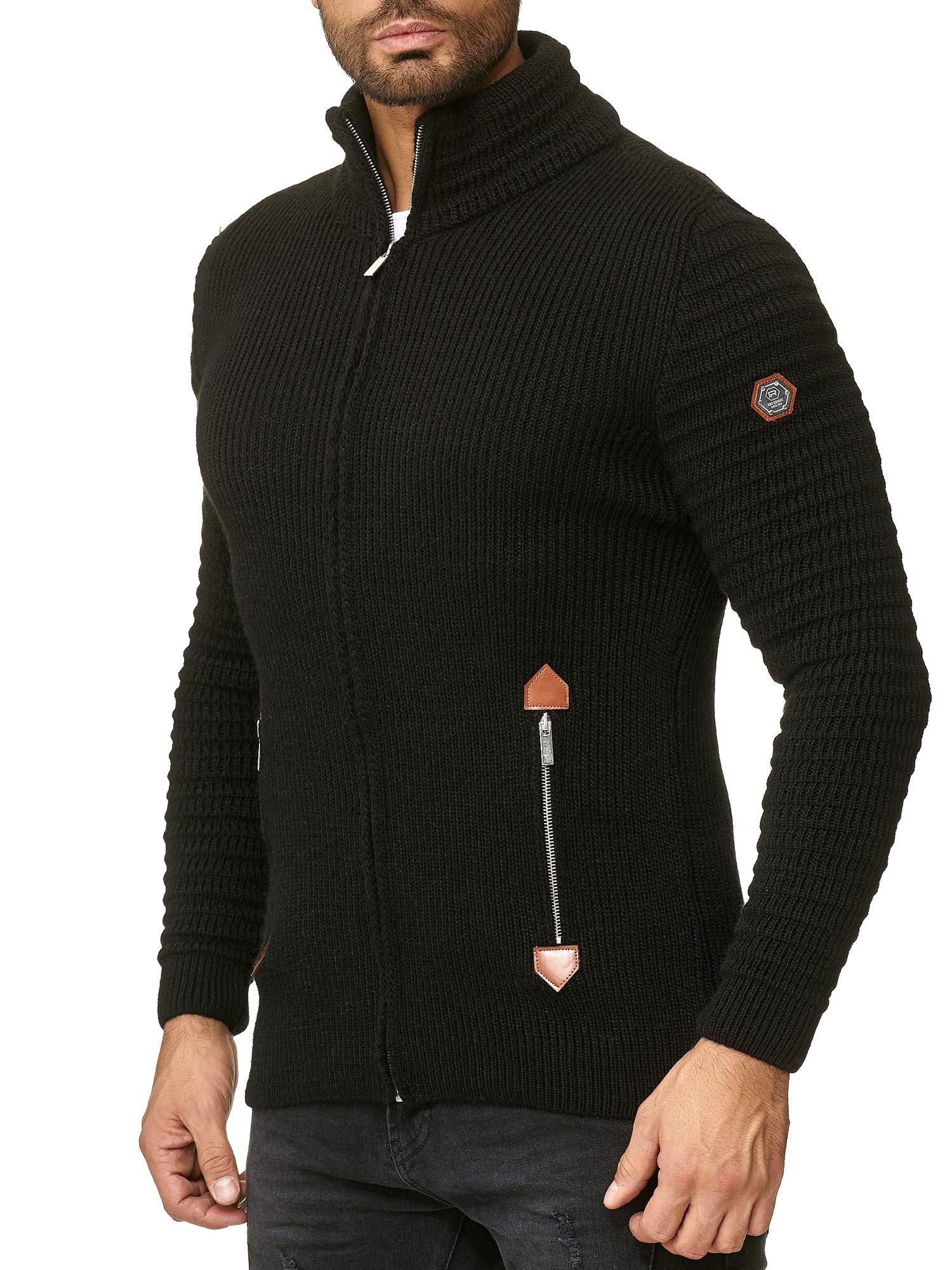 redbridge-cardigans-strickjacke-basic-luxury-stehkragen image 2