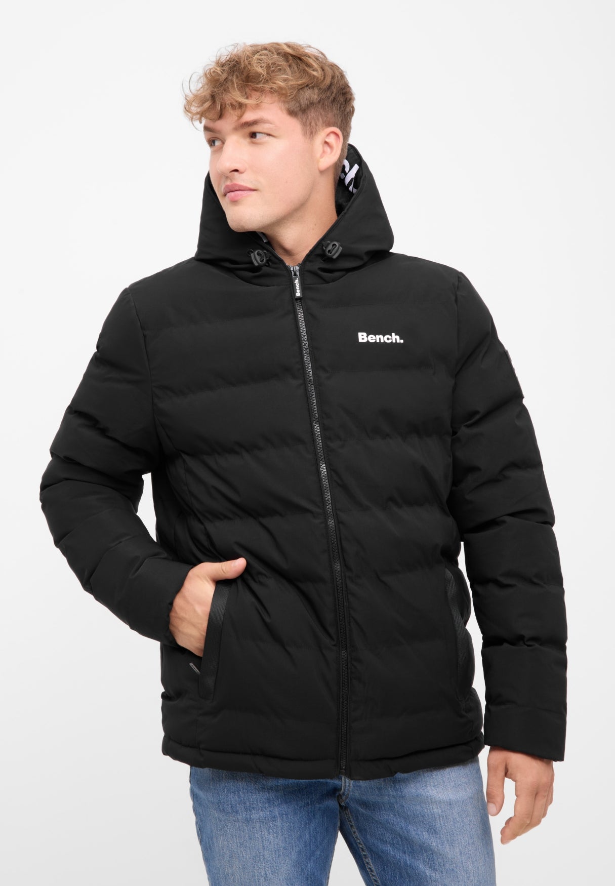 bench-parrel-jacke-herren-anorak-black-mit-kapuze image 2