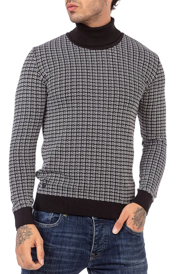 redbridge-rollkragen-pullover-herren-sweater-schwarz image 1
