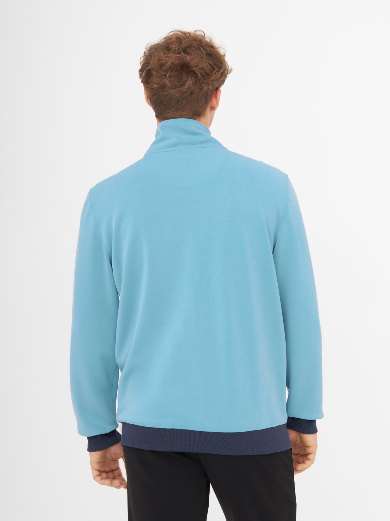 bench-anzio-sweatjacke-herren-blau-stehkragen-regular image 3