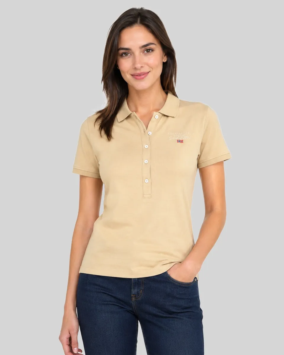 geographical-norway-krystaline-damen-polo-kurzarm-mit-knopfleiste image 1