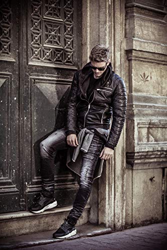 redbridge-m6034-bikerjacke-kunstleder-herren-schwarz-gef-ttert image 8