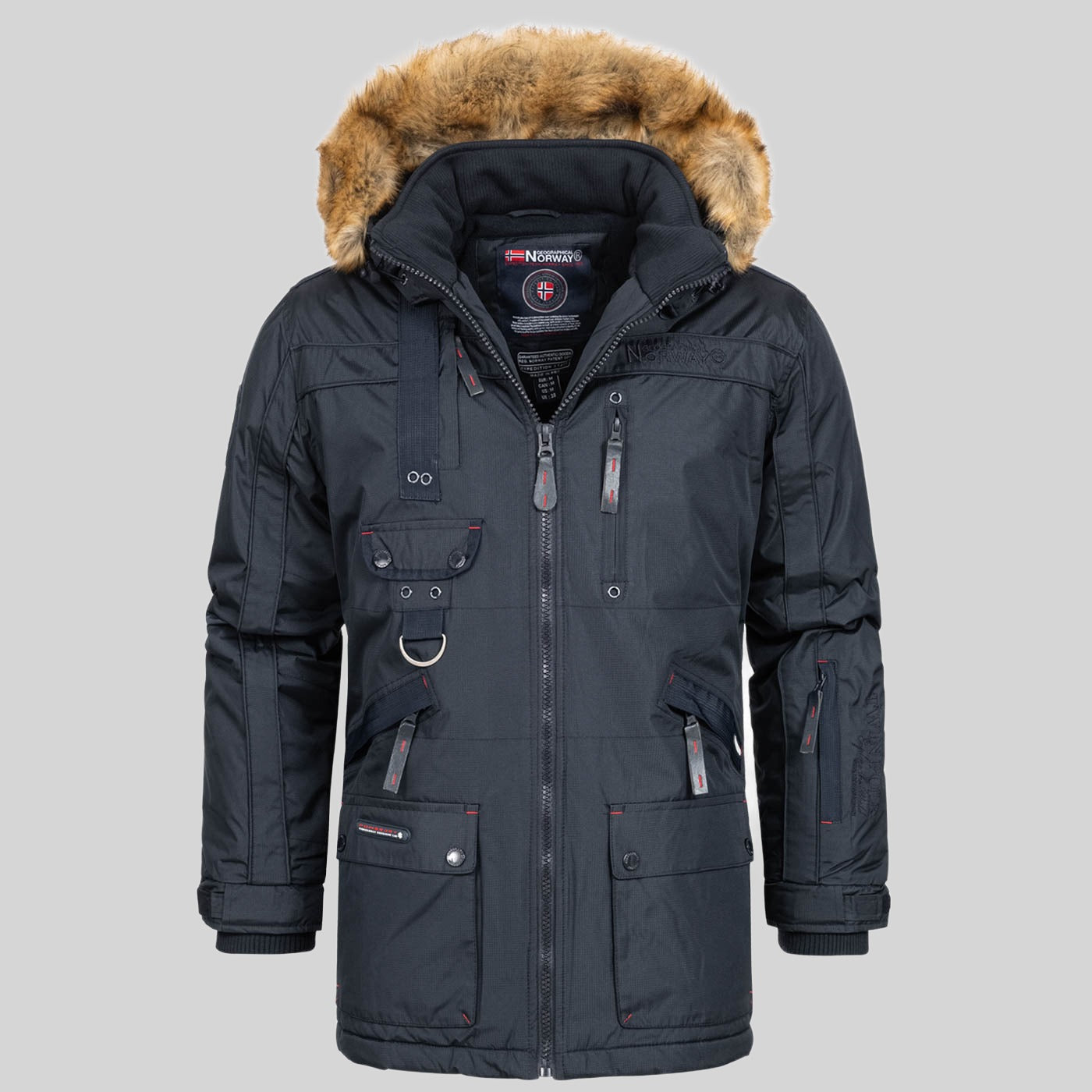 geographical-norway-chirac-parka-herren-schwarz-winter-gro-e-gr-en image 7