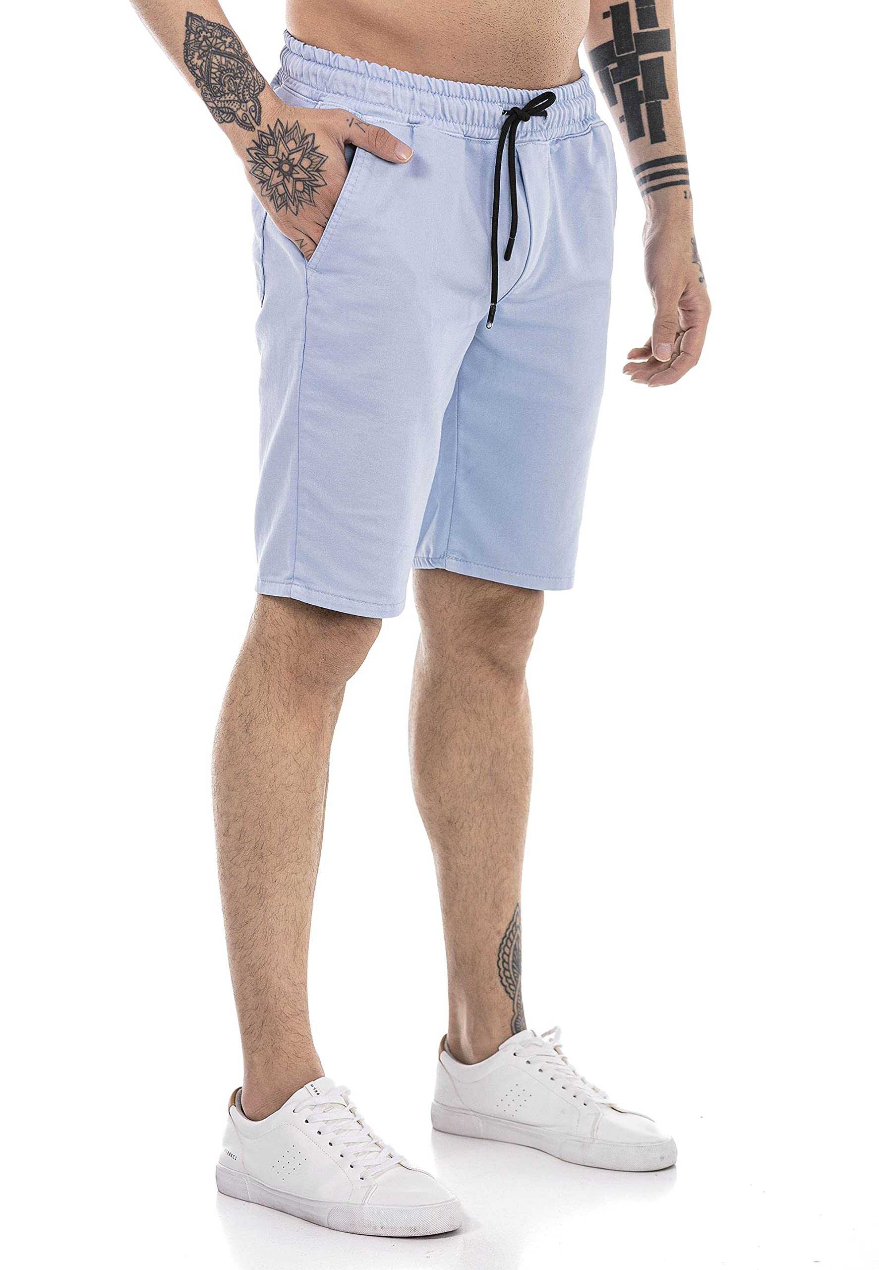 redbridge-shorts-herren-sweat-bermuda-kurze-hose-schwarz image 8