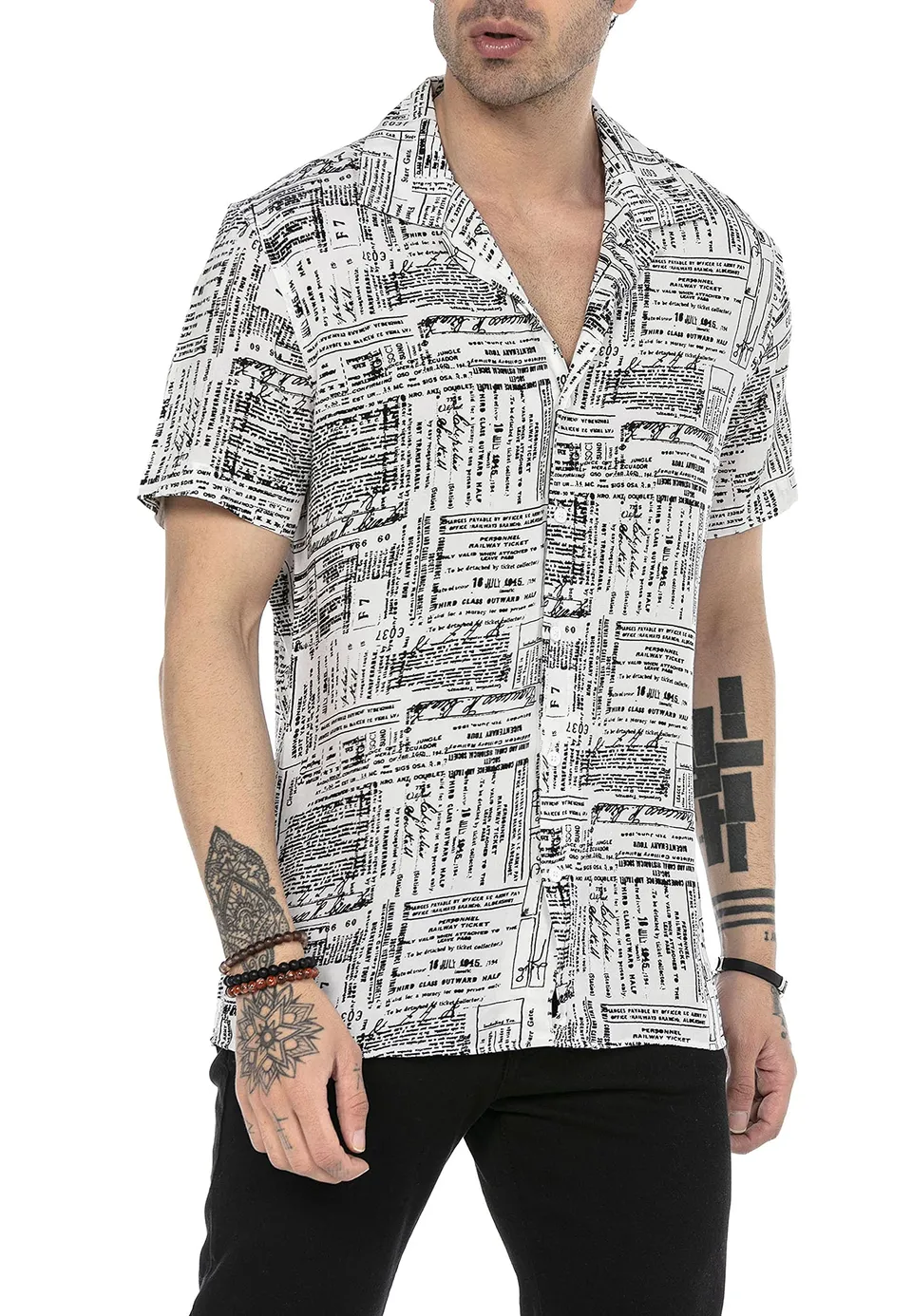 redbridge-freizeithemd-herren-kurzarm-casual-leicht image 1