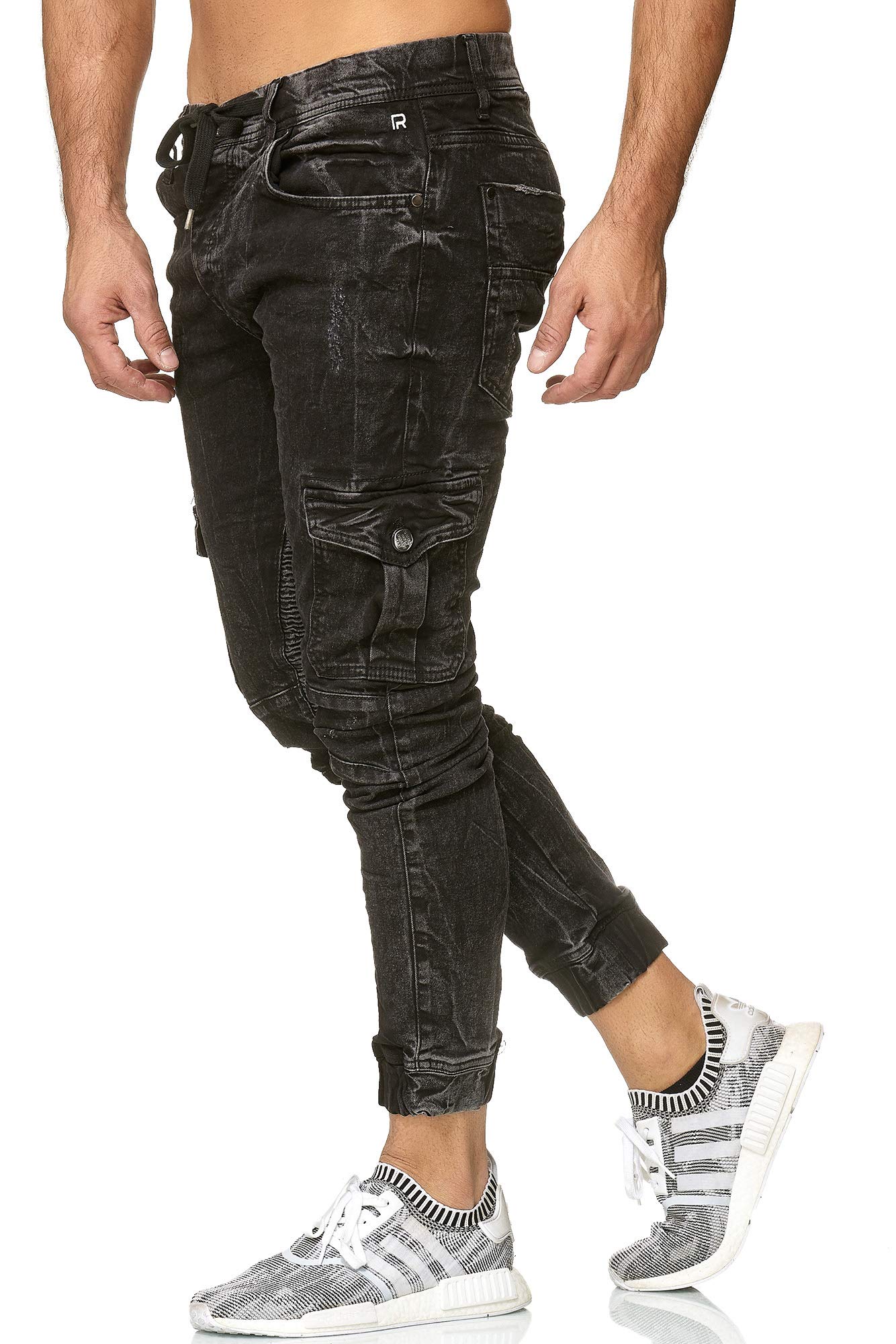 redbridge-jeans-m4208-herren-jogger-cargo-slim-schwarz image 2