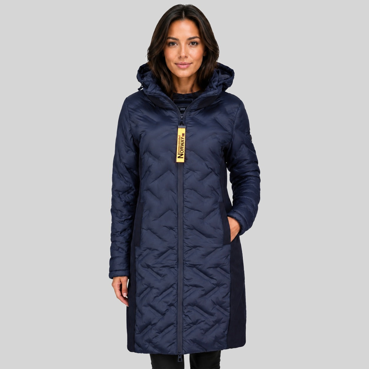 geographical-norway-brunelle-damen-parka-schwarz-stepp image 7