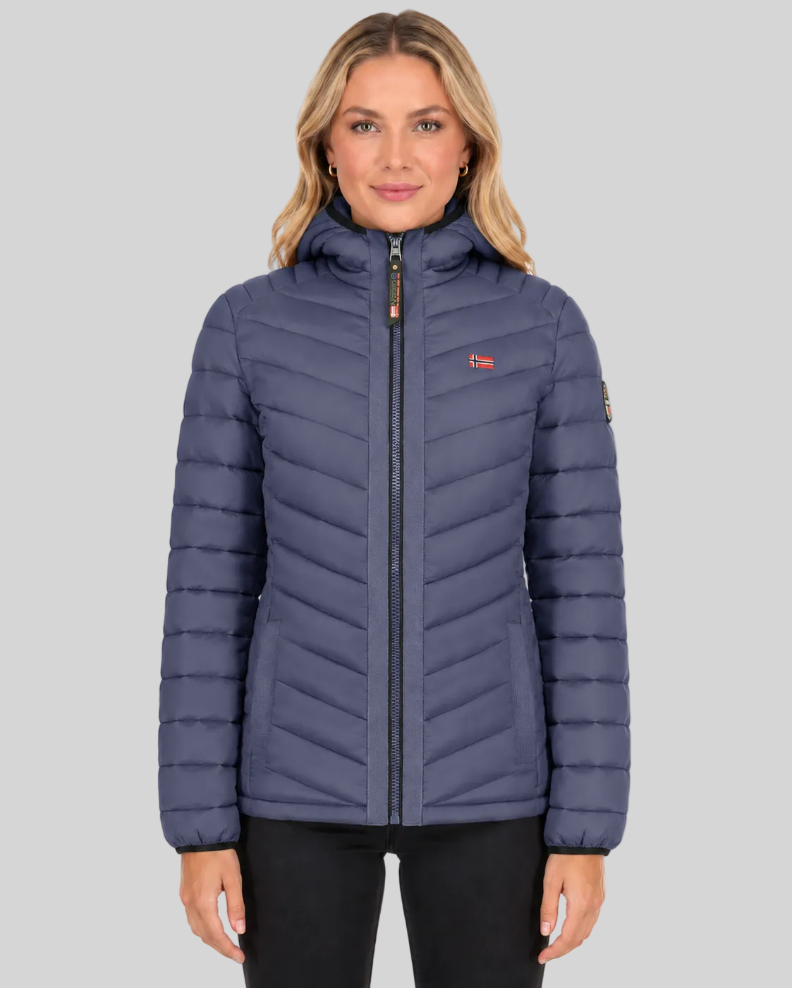 geographical-norway-carliti-hood-damen-steppjacke-mit-kapuze-schwarz-s image 6