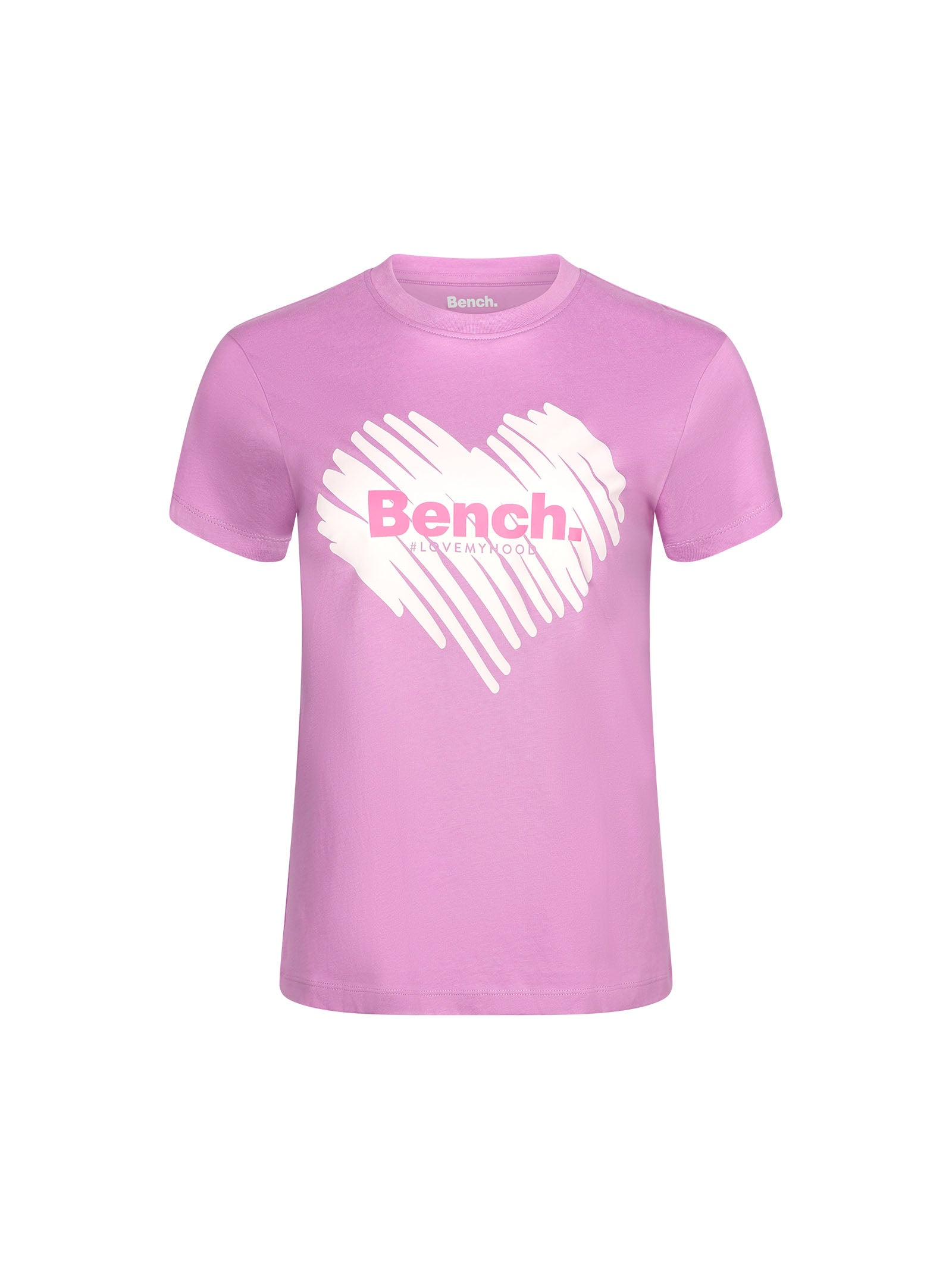 bench-miao-damen-t-shirt-violet-herz-figurbetont-baumwolle image 1