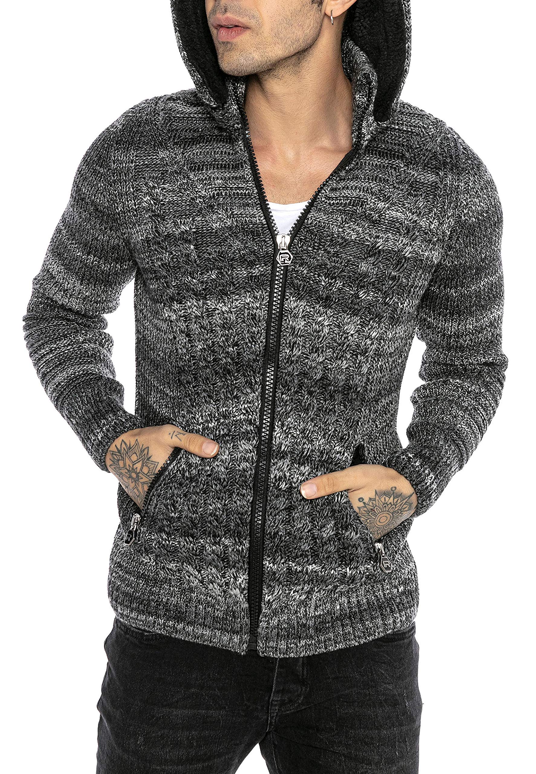 redbridge-cardigan-strickjacke-herren-mit-kapuze-rei-verschluss image 4