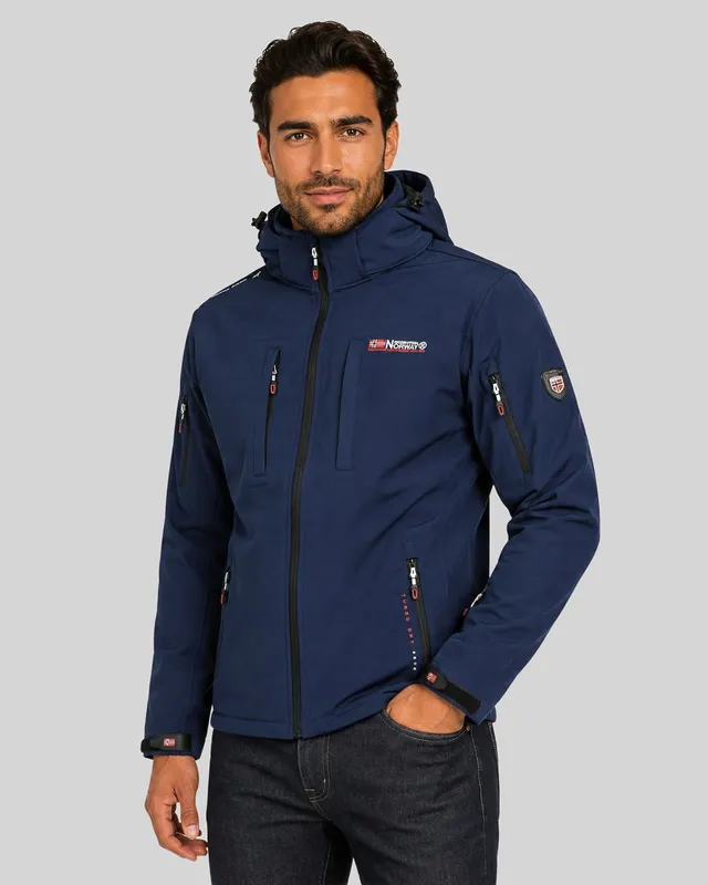 geographical-norway-tunar-softshell-schwarz-herren-winddicht image 1