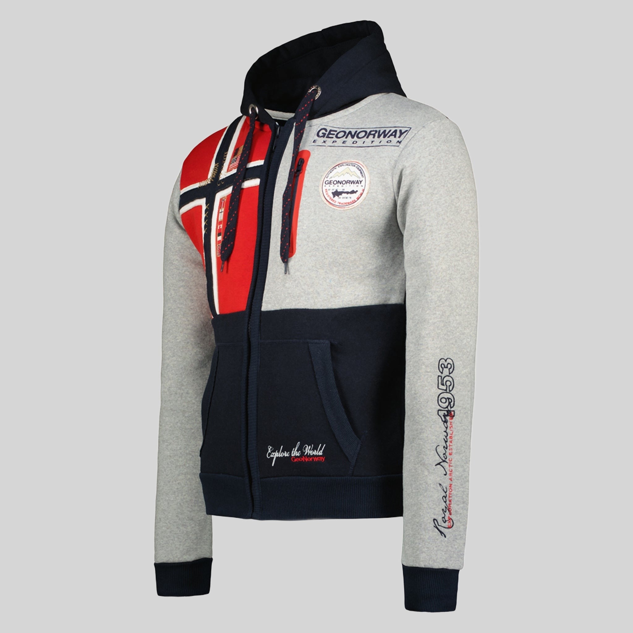 geographical-norway-gexplore-sweatjacke-herren-marine-mit-zip image 3