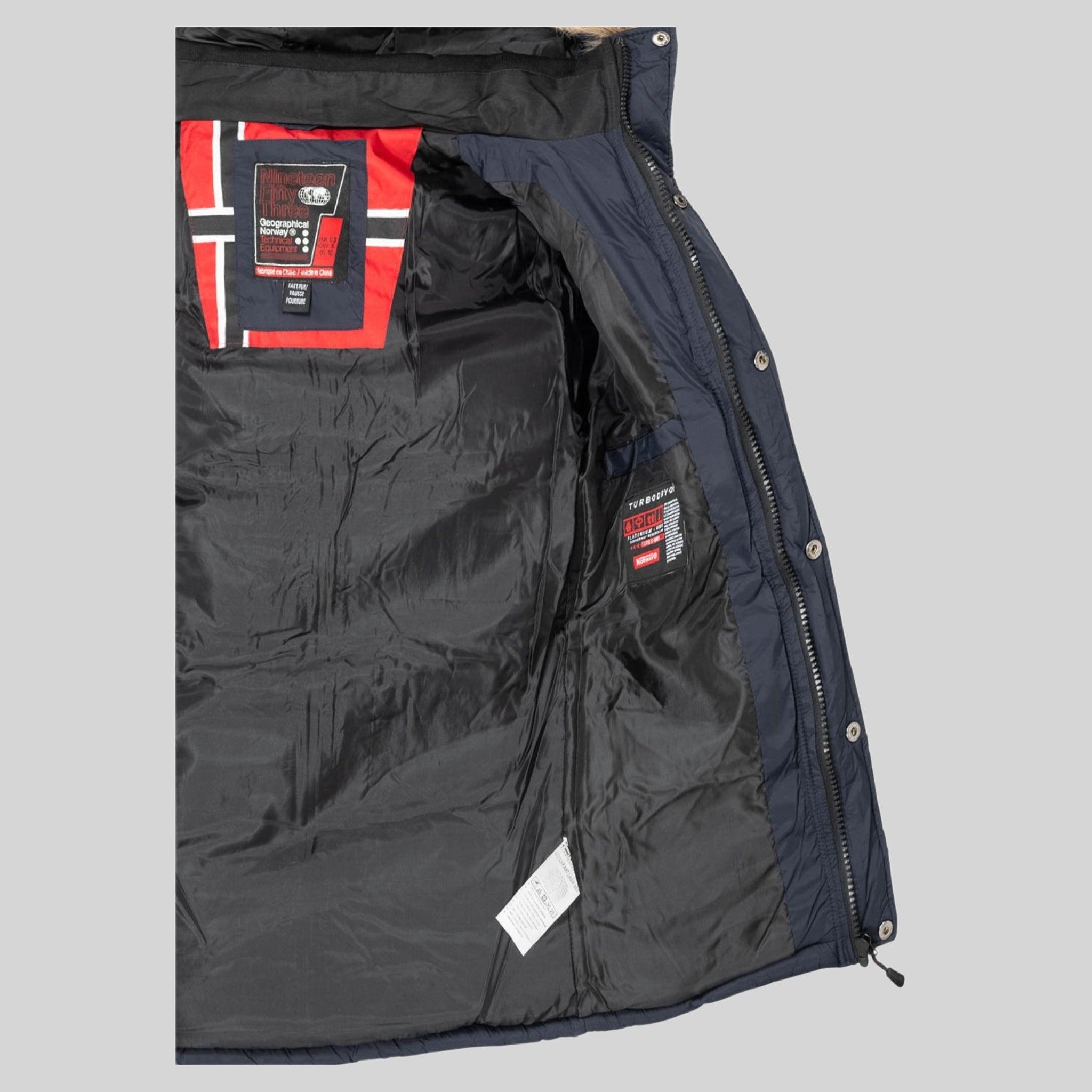 geographical-norway-bonapart-daunenjacke-damen-schwarz-fell image 6