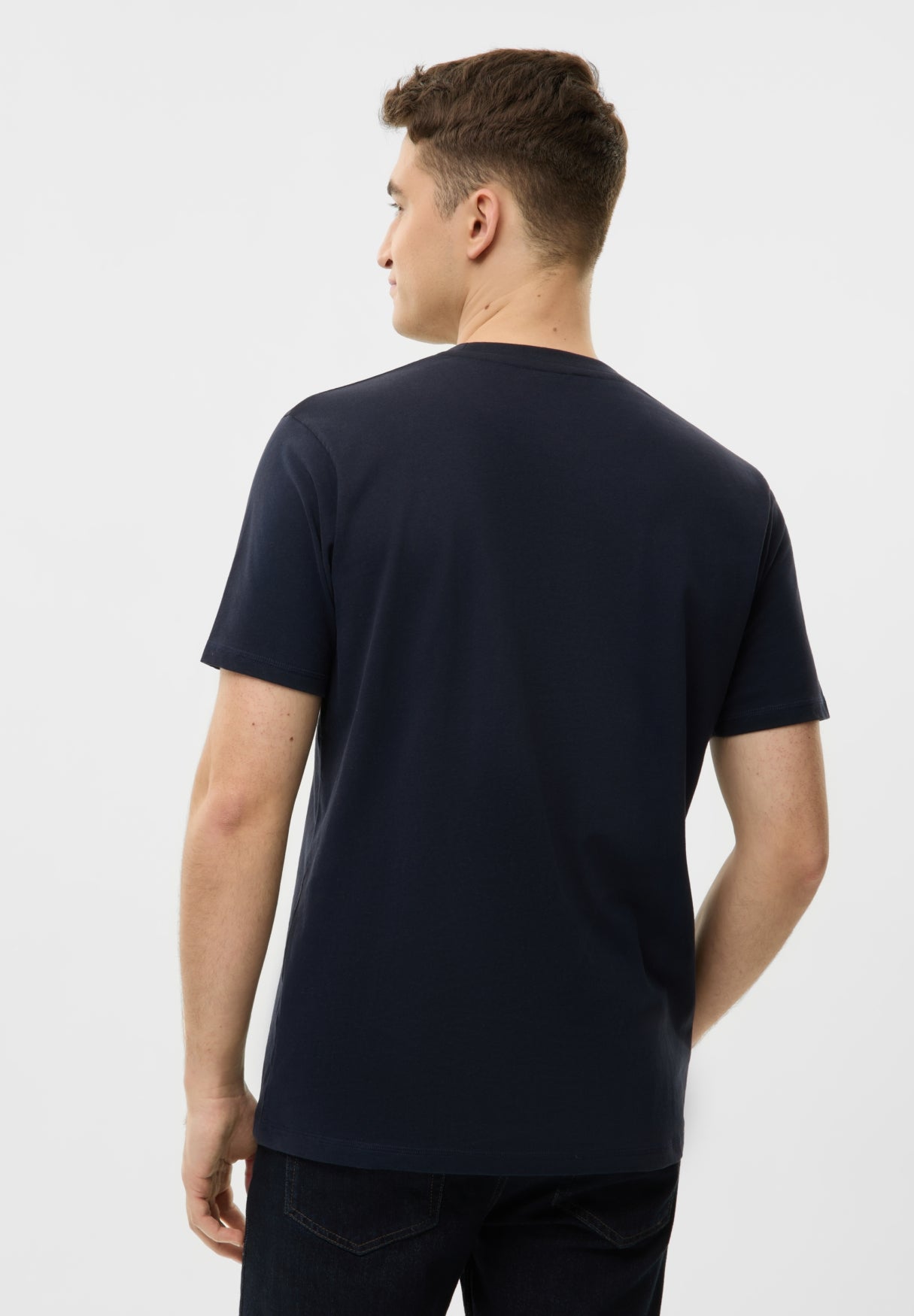 bench-caceres-t-shirt-herren-oatmeal-baumwolle-logoprint image 7