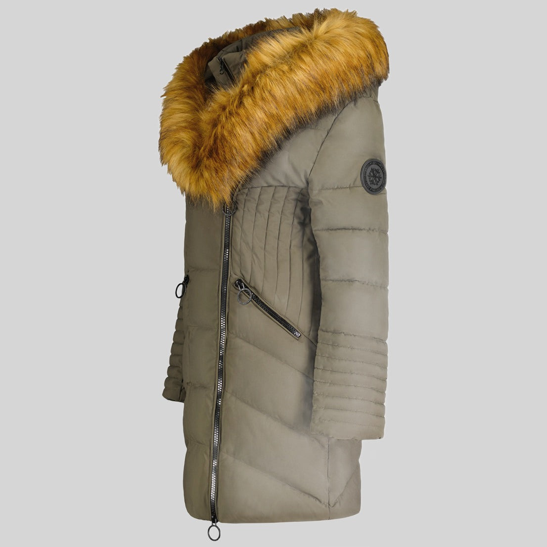 geographical-norway-chaya-damen-steppjacke-khaki-winter image 3