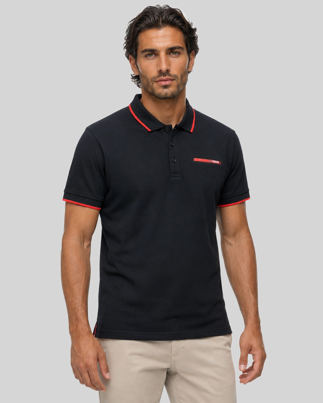 geographical-norway-karem-herren-polo-schwarz-baumwolle image 1