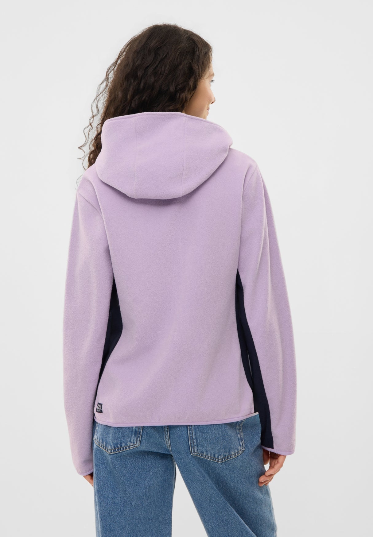 bench-loja-fleecejacke-damen-lilac-breeze-polyester-kapuze image 3