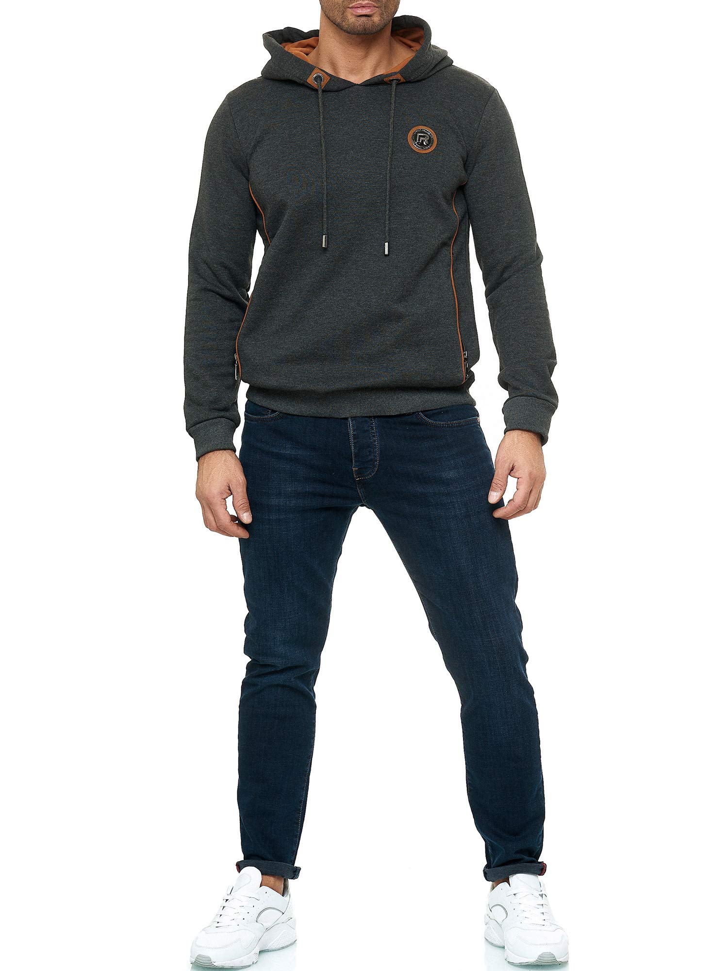 redbridge-contrast-line-hoodie-herren-mit-kapuze-regular-fit-schwarz image 5