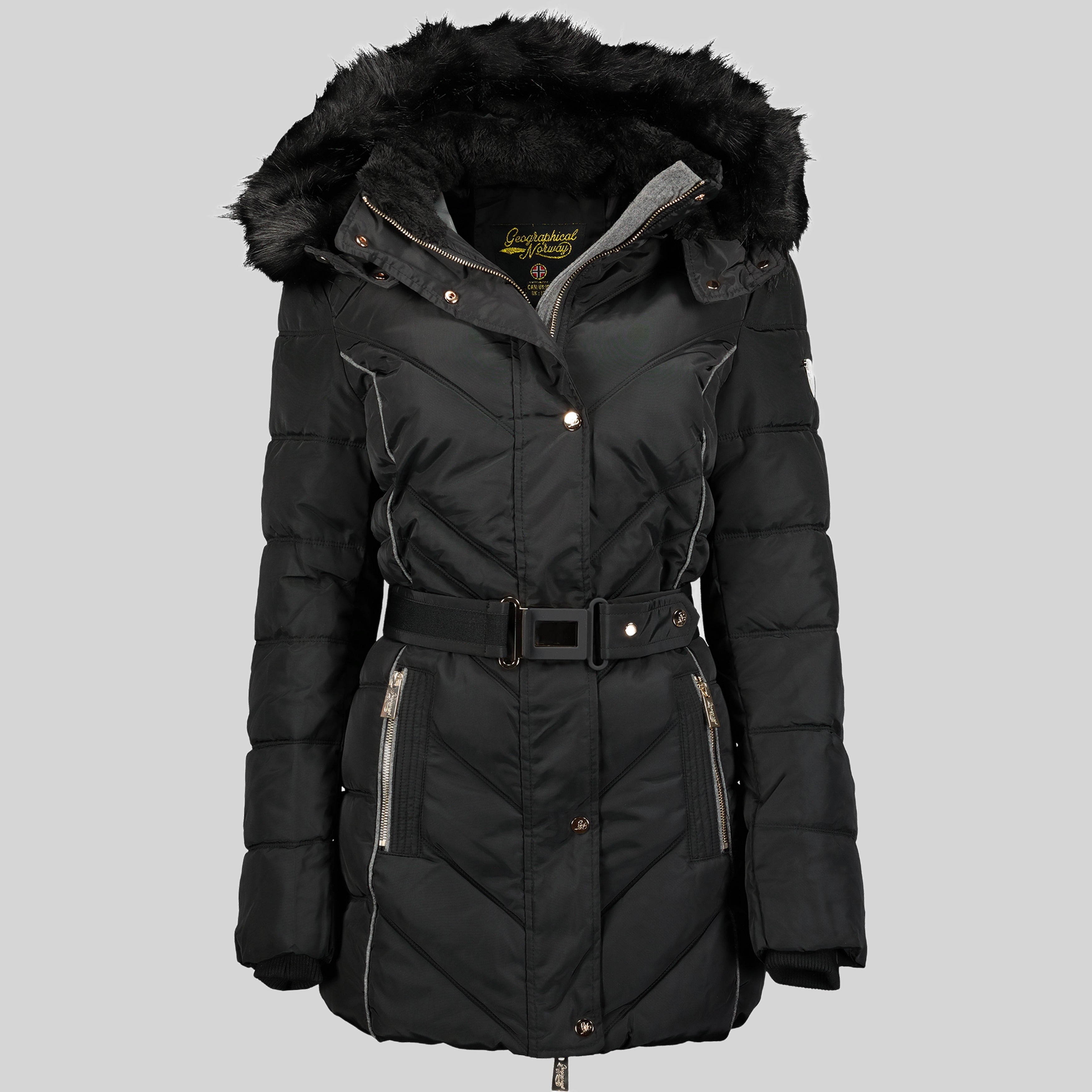 geographical-norway-becky-damen-parka-mit-abnehmbarer-fellkapuze image 3