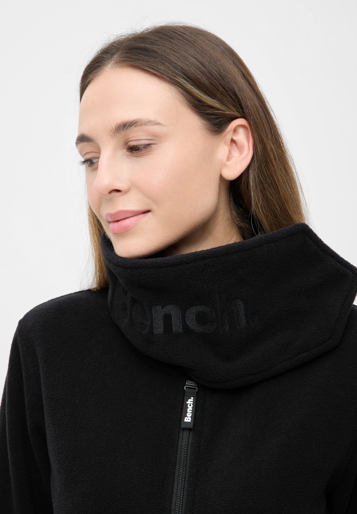 bench-bridgit-fleece-mantel-damen-schwarz-slim-fit image 8