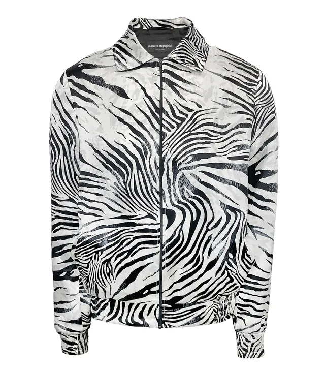 mariusz-przybylski-zebra-jacke-seide-animal-muster image 1