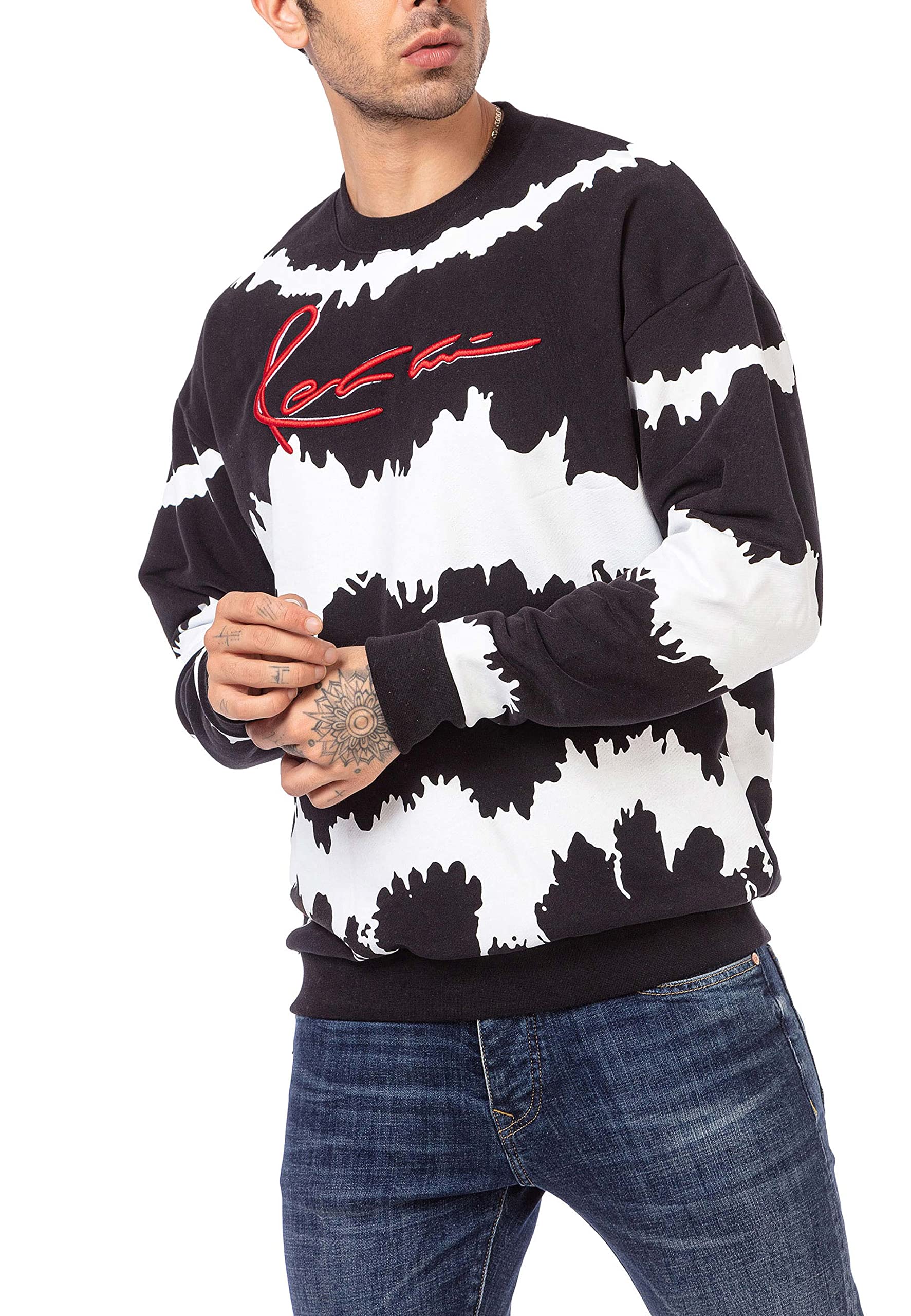 redbridge-sweatshirt-rundhals-pullover-schwarz-wei-l image 2