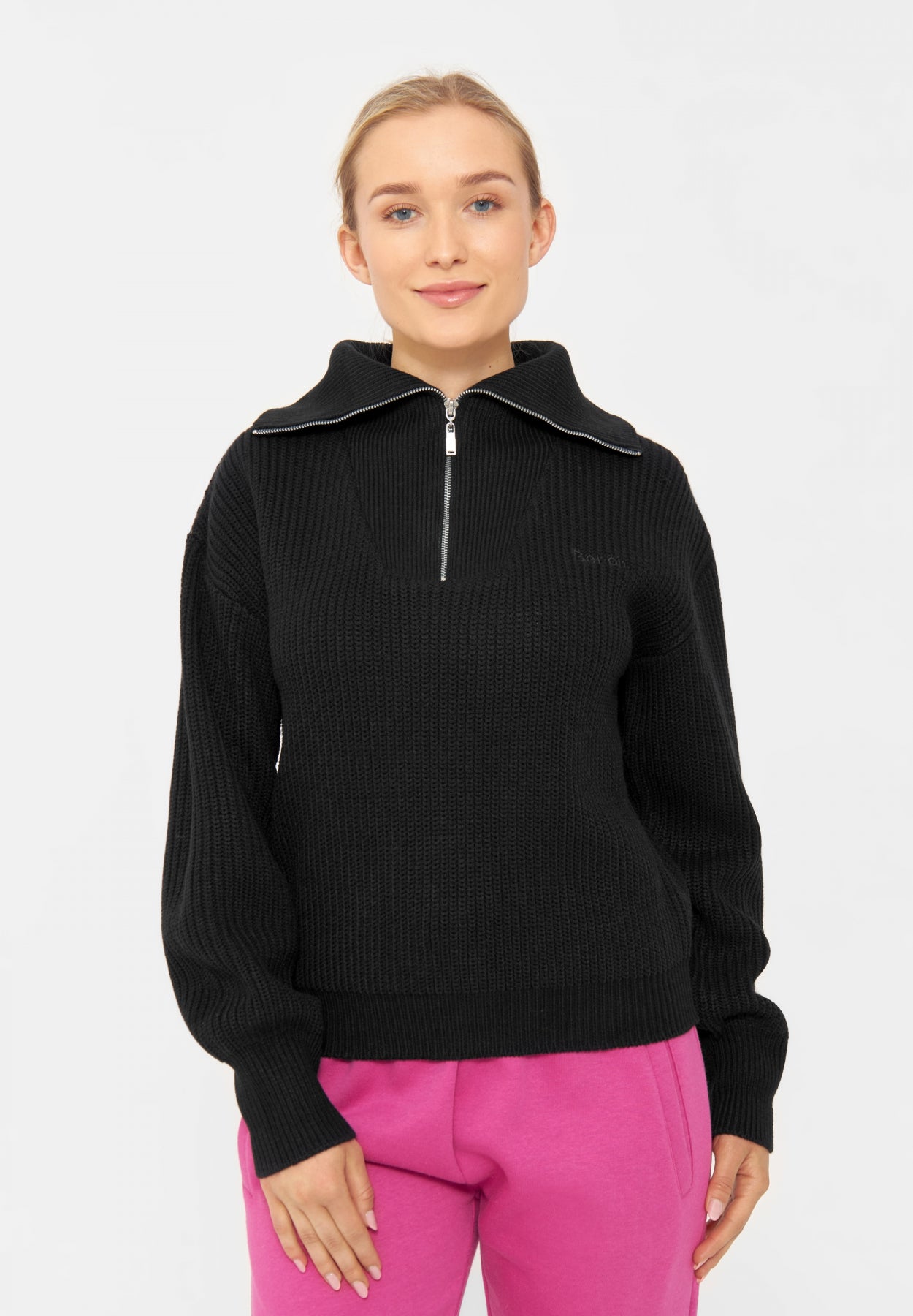 bench-thurynn-strickpullover-damen-black-oversized image 2