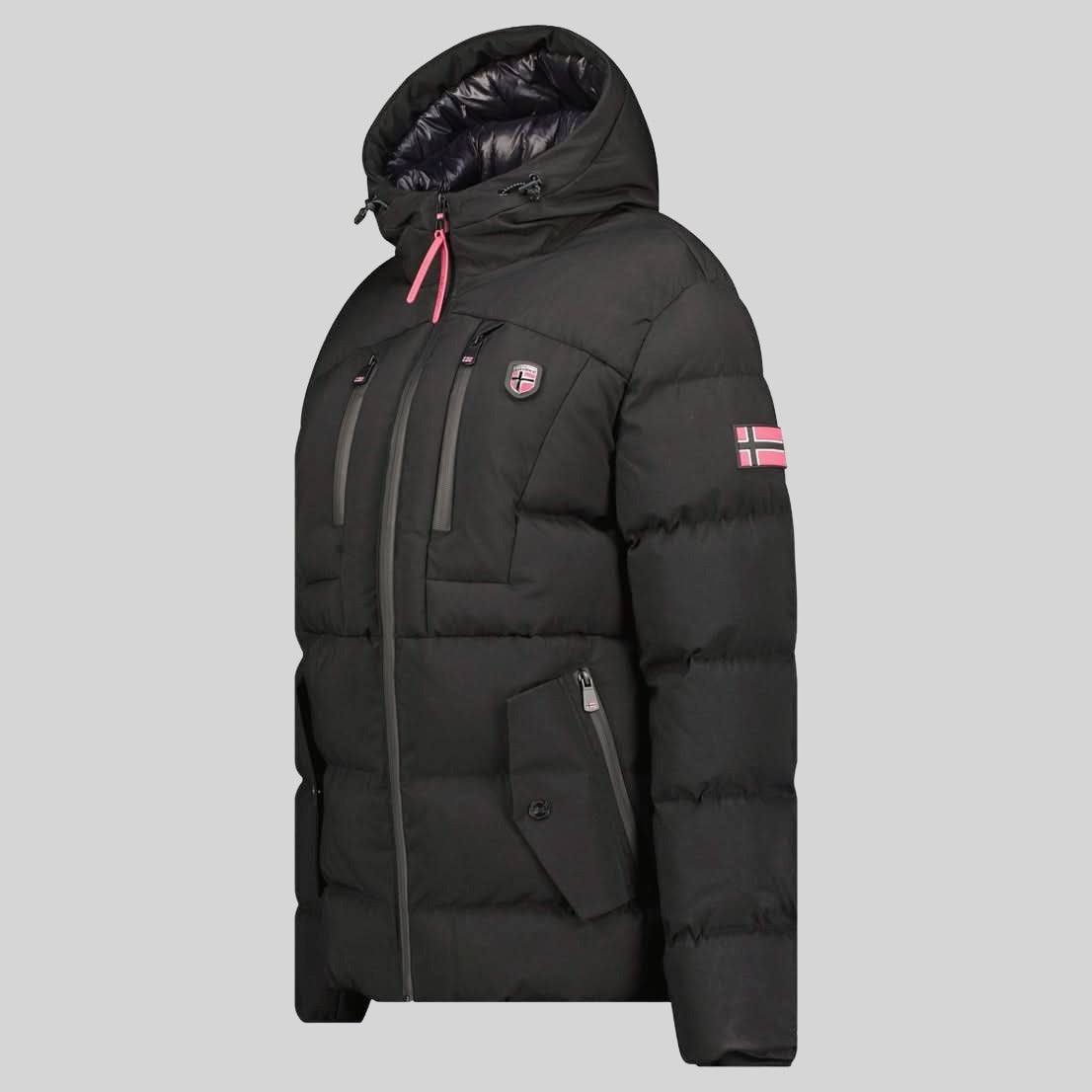 geographical-norway-cachot-damen-parka-schwarz-winter image 4