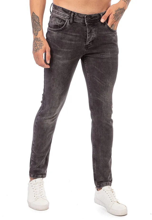 redbridge-jeans-herren-denim-used-look-schwarz image 1