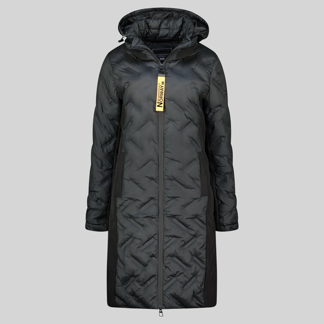 geographical-norway-brunelle-damen-parka-schwarz-stepp image 3