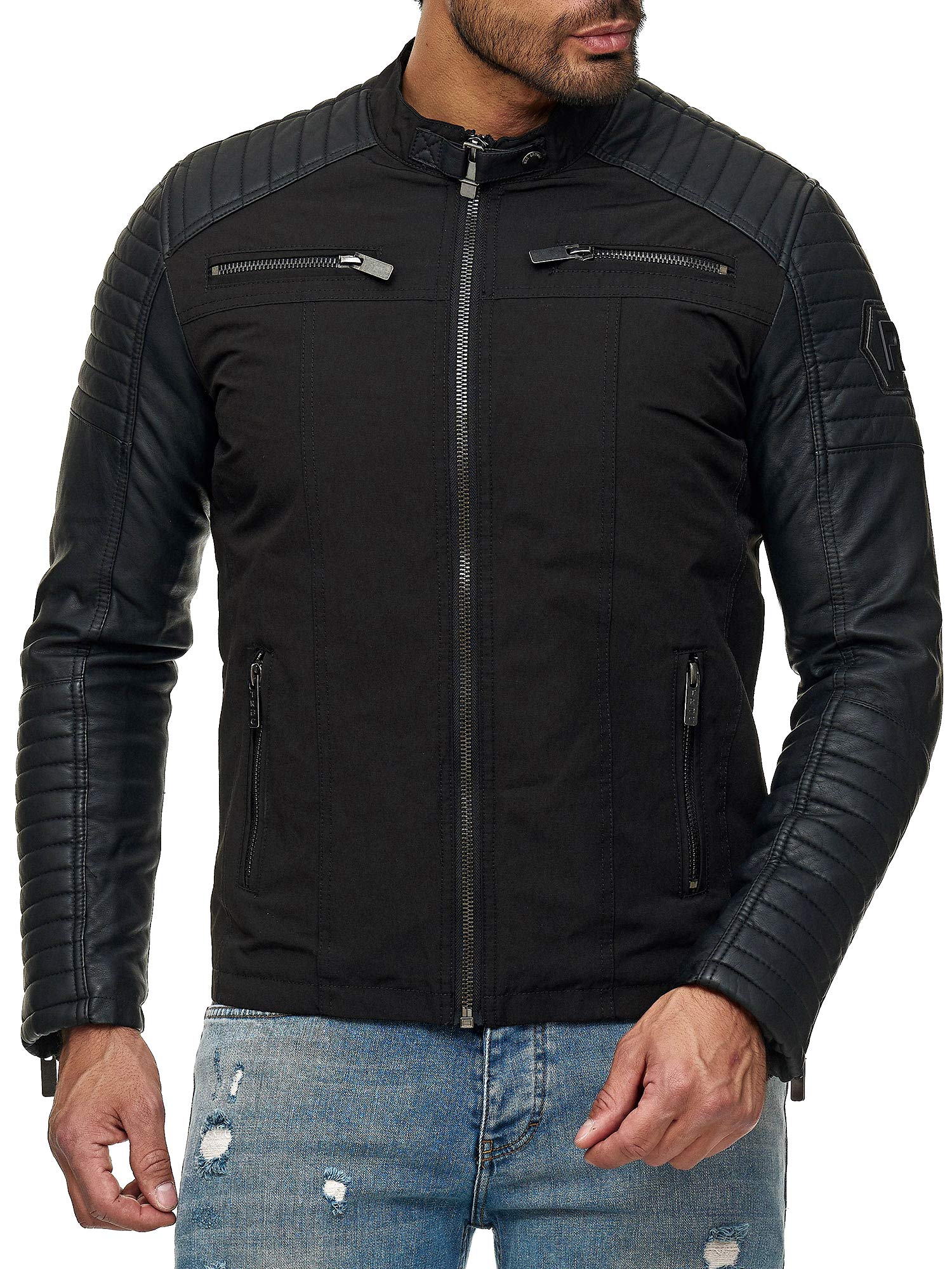 redbridge-modestly-bikerjacke-herren-s-kunstleder-rmel image 3