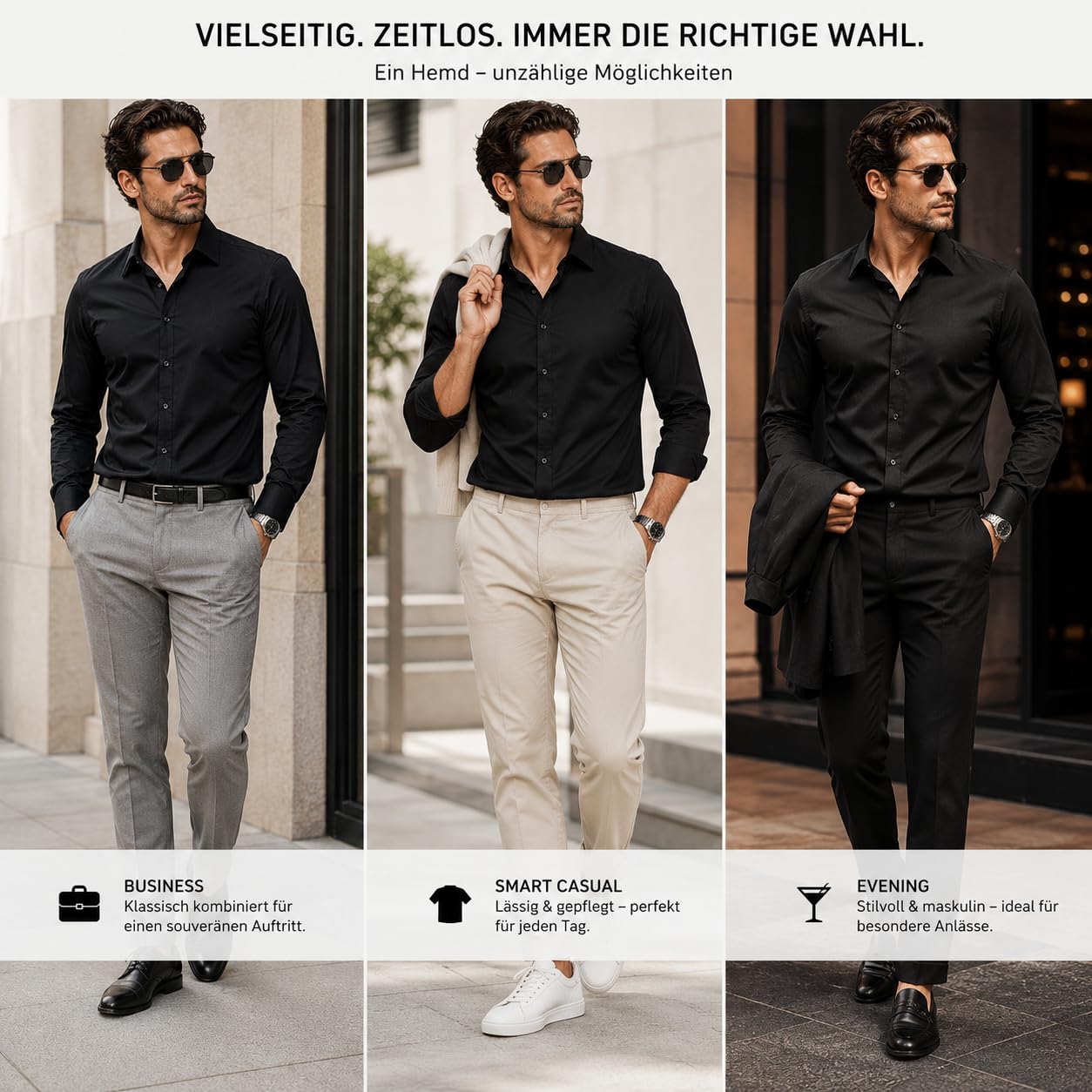 redbridge-hemden-langarmhemd-slim-fit-herren-3xl-schwarz image 3